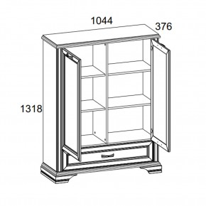 Шкаф 2D1SL, MONAKO, цвет Сосна винтаж/дуб анкона в Можге - mozhga.ok-mebel.com | фото 3