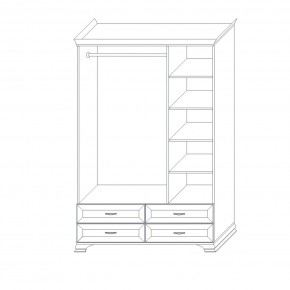 Шкаф 3-х дверный (корпус) Сиена в Можге - mozhga.ok-mebel.com | фото 6