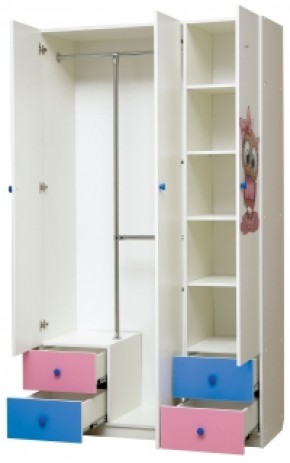 Шкаф 3-х дверный с ящиками и фотопечатью Совята 3.2 (1200) в Можге - mozhga.ok-mebel.com | фото 2