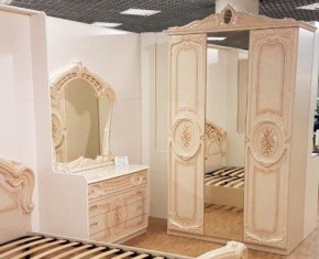 Шкаф 3-х дверный с зеркалами (01.143) Роза (беж) в Можге - mozhga.ok-mebel.com | фото 3