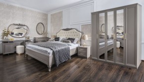 Шкаф 3-х ств с зеркалом Мокко (серый камень) в Можге - mozhga.ok-mebel.com | фото 3