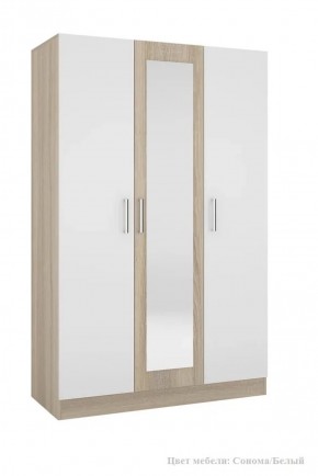 Шкаф 3-х створчатый Леси + Зеркало в Можге - mozhga.ok-mebel.com | фото