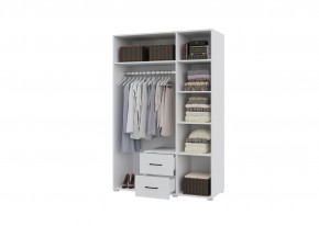 Шкаф 3-х створчатый с ящиками VICTOR (Белый) в Можге - mozhga.ok-mebel.com | фото 2