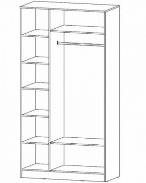 ГАММА Шкаф 3-х створчатый в Можге - mozhga.ok-mebel.com | фото 2