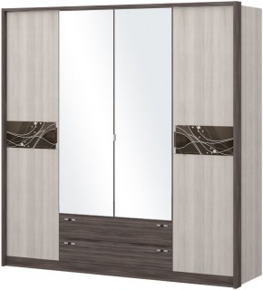 Шкаф 4-х дверный с зеркалом Шк69.2 МС Николь в Можге - mozhga.ok-mebel.com | фото