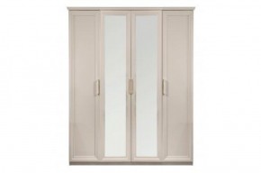 Шкаф 4-х ств с зеркалами Мокко (бежевый) в Можге - mozhga.ok-mebel.com | фото 3