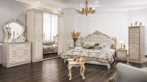 Шкаф 4-х створчатый (2+2) с Зеркалом Патрисия (крем) в Можге - mozhga.ok-mebel.com | фото 3