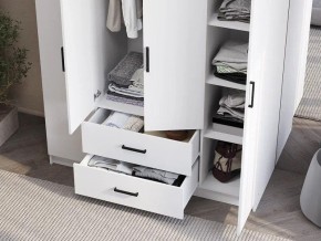Шкаф 4-х створчатый Титан (белый) в Можге - mozhga.ok-mebel.com | фото 3