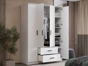 Шкаф 4-х створчатый Титан (белый) в Можге - mozhga.ok-mebel.com | фото 4