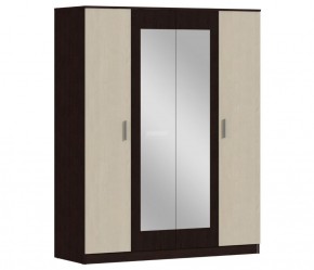Шкаф 4х дверный с зеркалами Уют СБ-2750/1.Н (Венге/Паллада) в Можге - mozhga.ok-mebel.com | фото