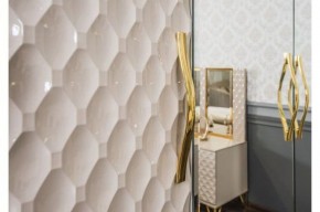 Шкаф 5-ти ств с зеркалами Lara (бежевый глянец) в Можге - mozhga.ok-mebel.com | фото 3
