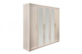 Шкаф 5-ти ств с зеркалами Мокко (бежевый) в Можге - mozhga.ok-mebel.com | фото