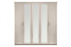 Шкаф 5-ти ств с зеркалами Мокко (бежевый) в Можге - mozhga.ok-mebel.com | фото 3