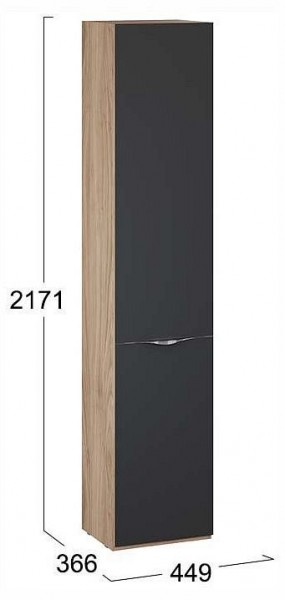 Шкаф для белья Глосс СМ-319.07.011 в Можге - mozhga.ok-mebel.com | фото 4