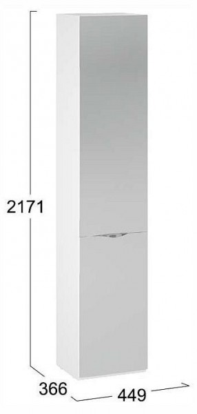 Шкаф для белья Глосс СМ-319.07.012 в Можге - mozhga.ok-mebel.com | фото 4
