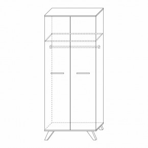 Шкаф для одежды 800 Вега Скандинавия в Можге - mozhga.ok-mebel.com | фото 7