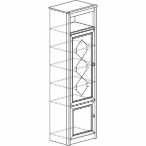 Шкаф для посуды №665 "Флоренция" Дуб оксфорд в Можге - mozhga.ok-mebel.com | фото 2
