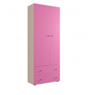 Шкаф ДМ 800 с 2-мя ящиками (розовый) в Можге - mozhga.ok-mebel.com | фото