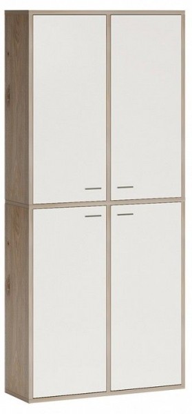 Шкаф книжный Домино СУ(ш2в2)+4ФГ в Можге - mozhga.ok-mebel.com | фото