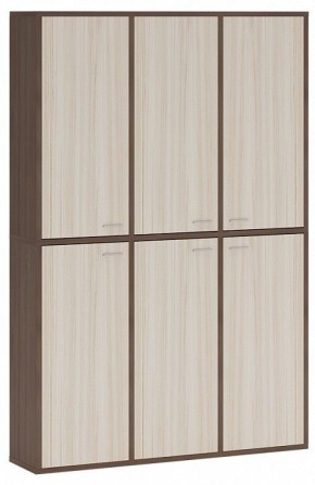 Шкаф книжный Домино СУ(ш3в2)+6ФГ в Можге - mozhga.ok-mebel.com | фото
