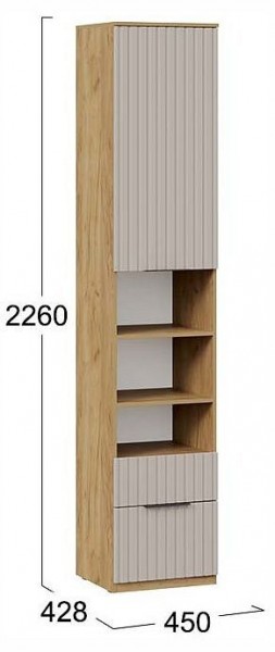 Шкаф комбинированный Хилтон Исп. 2 в Можге - mozhga.ok-mebel.com | фото 4
