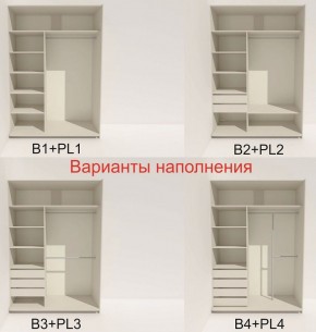 Шкаф-купе 1400 серии SOFT D6+D4+B2+PL2 (2 ящика+1штанга+1 полка) профиль «Капучино» в Можге - mozhga.ok-mebel.com | фото 7