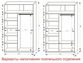 Шкаф-купе 1400 серии SOFT D8+D2+B2+PL4 (2 ящика+F обр.штанга) профиль «Графит» в Можге - mozhga.ok-mebel.com | фото 8