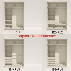 Шкаф-купе 1600 серии SOFT D1+D3+B2+PL1 (2 ящика+1штанга) профиль «Графит» в Можге - mozhga.ok-mebel.com | фото 5