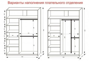 Шкаф-купе 1600 серии SOFT D1+D3+B2+PL1 (2 ящика+1штанга) профиль «Графит» в Можге - mozhga.ok-mebel.com | фото 7