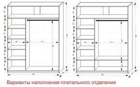 Шкаф-купе 1800 серии SOFT D6+D6+B2+PL3 (2 ящика+2штанги) профиль «Капучино» в Можге - mozhga.ok-mebel.com | фото 7