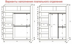 Шкаф-купе 1800 серии SOFT D8+D2+B2+PL4 (2 ящика+F обр.штанга) профиль «Графит» в Можге - mozhga.ok-mebel.com | фото 8