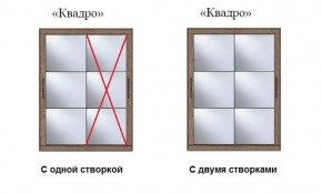 Шкаф-купе №19 Серия 3 Квадро (1500) Ясень анкор светлый в Можге - mozhga.ok-mebel.com | фото 3