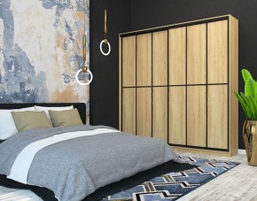 Шкаф-купе Лофт 2400 Шк24-47 фасад ЛДСП + (Дуб Сонома) в Можге - mozhga.ok-mebel.com | фото