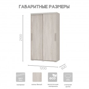 Шкаф-купе ШКК-11 (ясень белый) в Можге - mozhga.ok-mebel.com | фото 7