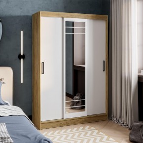 Шкаф-купе Тео ШКК-02 (крафт/белый) в Можге - mozhga.ok-mebel.com | фото