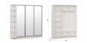 Шкаф-купе Тетрис 180/220 (ЗЗЗ) Белый жемчуг в Можге - mozhga.ok-mebel.com | фото