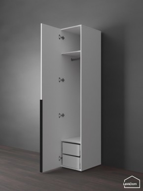 Шкаф Linnea MHR-1-3 2050х400х510 (Белый-М 11.1.1) в Можге - mozhga.ok-mebel.com | фото 5