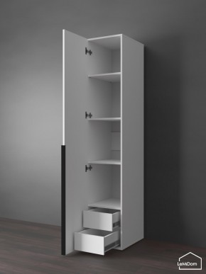 Шкаф Linnea MHR-1-4 2050х400х510 (Белый-М 11.1.1) в Можге - mozhga.ok-mebel.com | фото 6