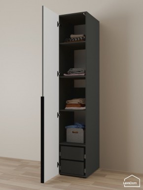 Шкаф Linnea MHR-1-4 2050х400х510 (Графит-М 11.1.25) в Можге - mozhga.ok-mebel.com | фото 5