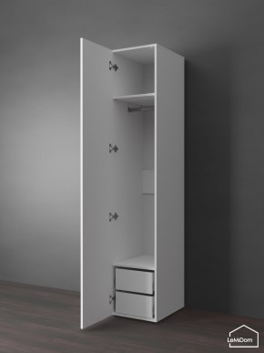 Шкаф Linnea MHR-1PO-3 2050х400х510 (Белый-М 11.1.1) в Можге - mozhga.ok-mebel.com | фото 4