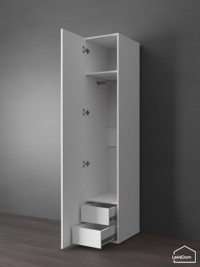 Шкаф Linnea MHR-1PO-3 2050х400х510 (Белый-М 11.1.1) в Можге - mozhga.ok-mebel.com | фото 5