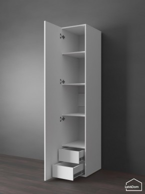 Шкаф Linnea MHR-1PO-4 2050х400х510 (Белый-М 11.1.1) в Можге - mozhga.ok-mebel.com | фото 4
