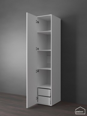 Шкаф Linnea MHR-1PO-4 2050х400х510 (Белый-М 11.1.1) в Можге - mozhga.ok-mebel.com | фото 5