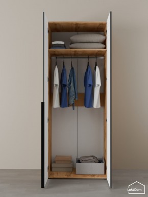 Шкаф Linnea MHR-2 2050х800х510 (ДВ-М 11.1.25) в Можге - mozhga.ok-mebel.com | фото 4