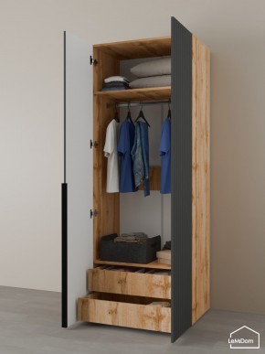 Шкаф Linnea MHR-2-3 2050х800х510 (ДВ-М 11.1.25) в Можге - mozhga.ok-mebel.com | фото 6