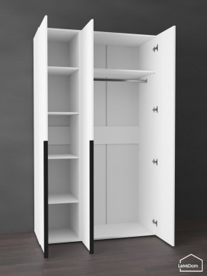 Шкаф Linnea MHR-3-1 2050х1200х510 (Белый-М 11.1.1) в Можге - mozhga.ok-mebel.com | фото 4