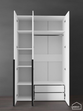 Шкаф Linnea MHR-3-2 2050х1200х510 (Белый-М 11.1.1) в Можге - mozhga.ok-mebel.com | фото 5