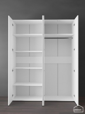 Шкаф Linnea MHR-4PO-1 2050х1600х510 (Белый-М 11.1.2) в Можге - mozhga.ok-mebel.com | фото 4