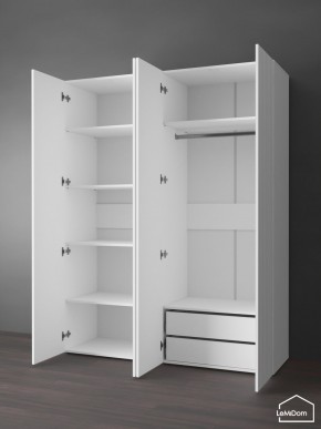 Шкаф Linnea MHR-4PO-2 2050х1600х510 (Белый-М 11.1.2) в Можге - mozhga.ok-mebel.com | фото 5