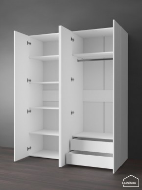 Шкаф Linnea MHR-4PO-2 2050х1600х510 (Белый-М 11.1.2) в Можге - mozhga.ok-mebel.com | фото 6